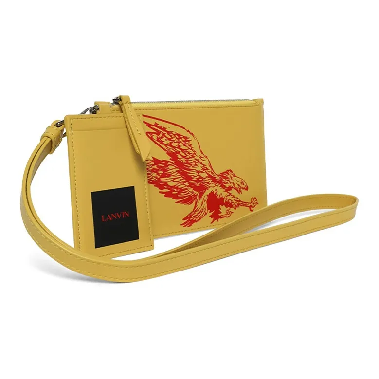 Lanvin X Future Leather Eagle-print Pouch-1