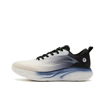 QIAODAN Light 1.0 Durable Breathable Low-Top Casual Running Shoes Men's Black White