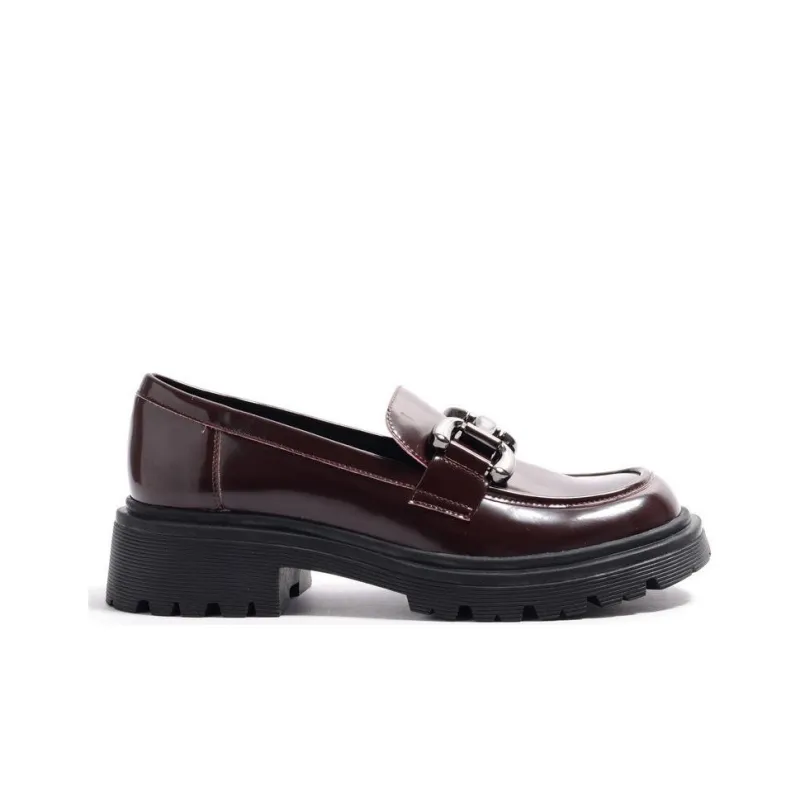 STEVE MADDEN Loafers 4.3cm Women's Burgundy-1