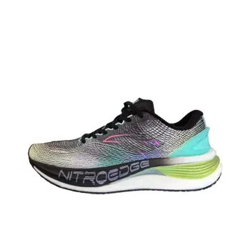 Anta Cushioning Wear Resistant Low Top Sprint Running Shoes Men's Black Green