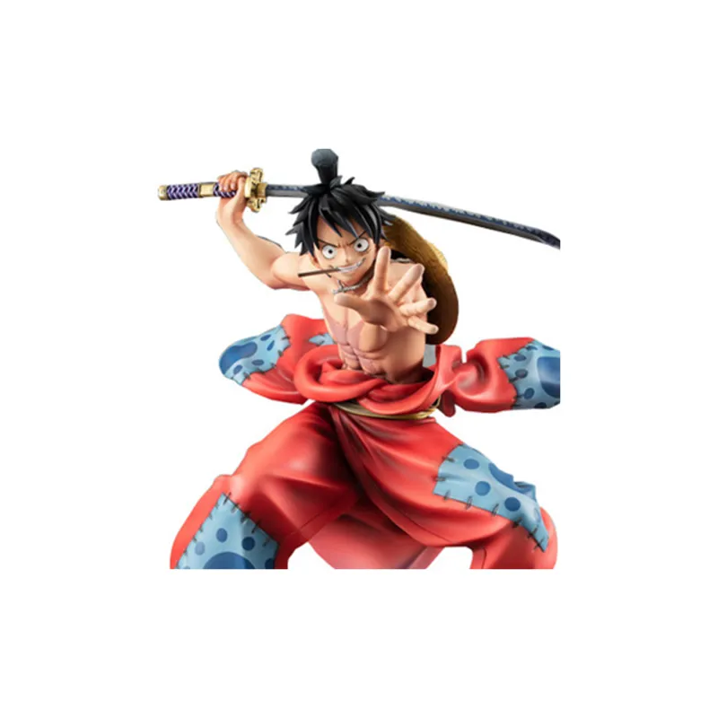MegaHouse One Piece Portrait Of Pirates Warriors Alliance Luffy Taro Action Figure Red-3