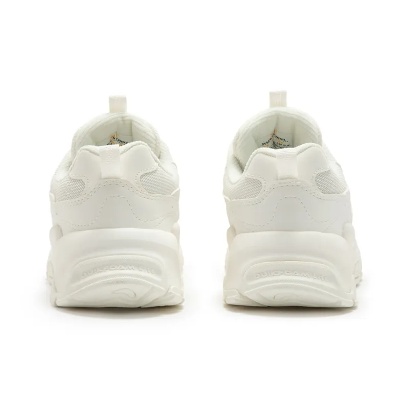 361° Cushioned Wear-Resistant Lightweight Low-Top Running Shoes Women's White Brown-4