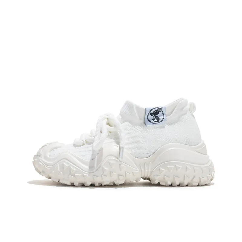 Jifffly Cushioned Anti-Slip And Wear-Resistant Lightweight Mid-Top Chunky Sneakers Unisex-7