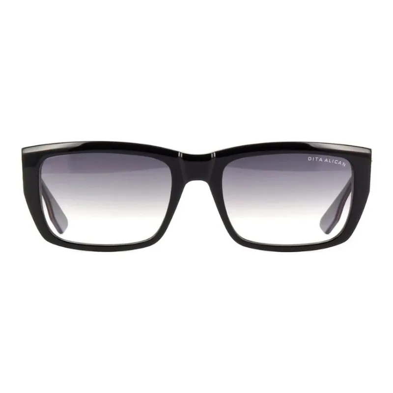 DITA Acetate Irregular Shape Sunglasses Men's Black-1