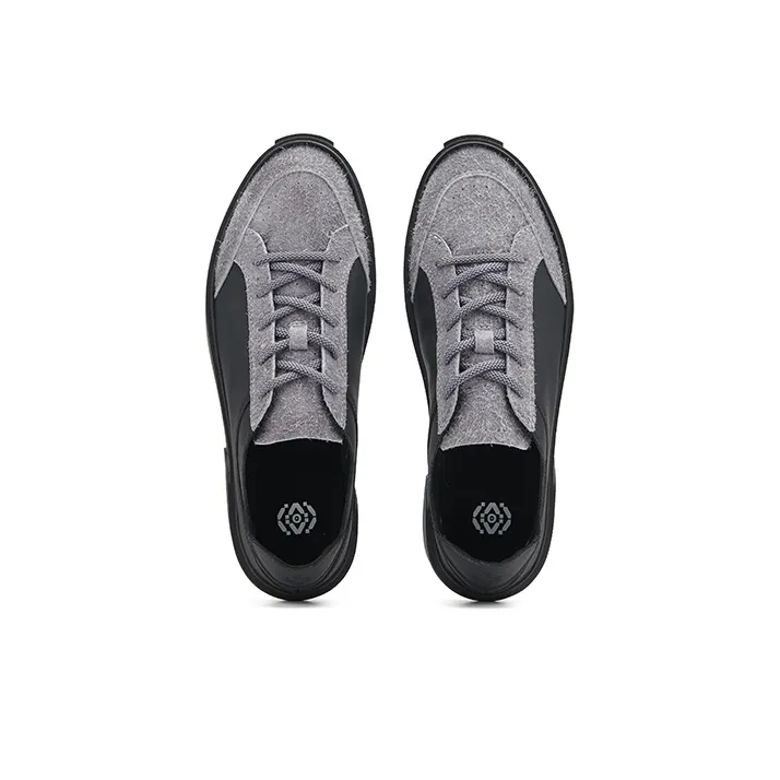 EQLZ EQUALIZER Fault 22LO Wear-resistant And Lightweight Low-Top Skateboard Shoes Unisex Black Gray-2
