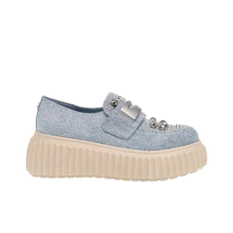STEVE MADDEN Loafers 6.5cm Women's Blue-1