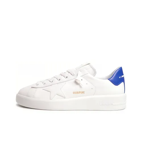 Golden Goose Purestar Skateboard Shoes Men's White Blue