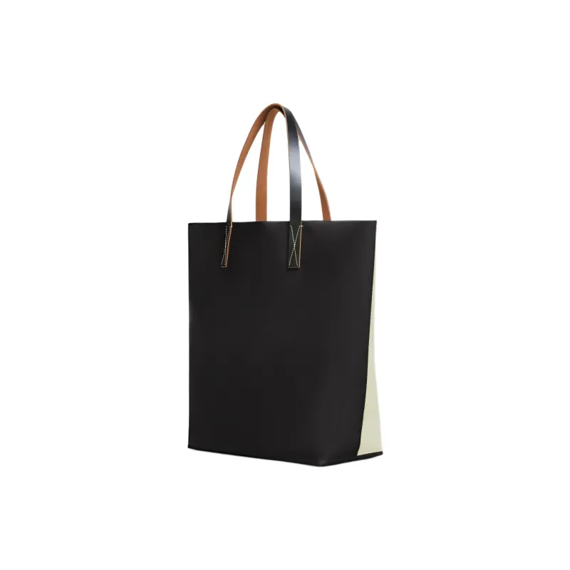 MARNI Logo Printed Two Toned Tote Bag-3