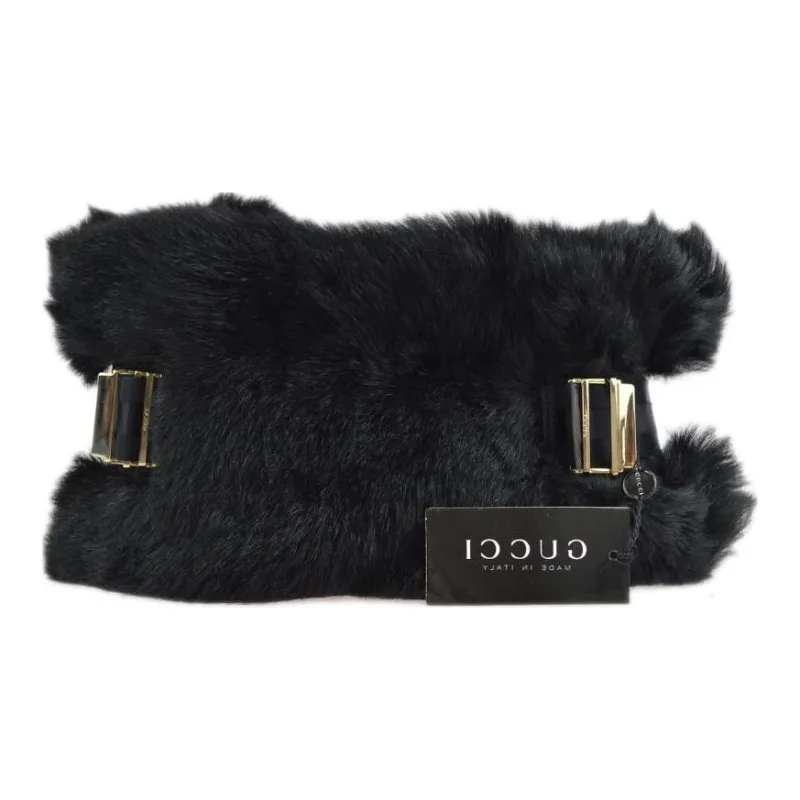 GUCCI 1990 2000s Buckled Shearling Stole-1