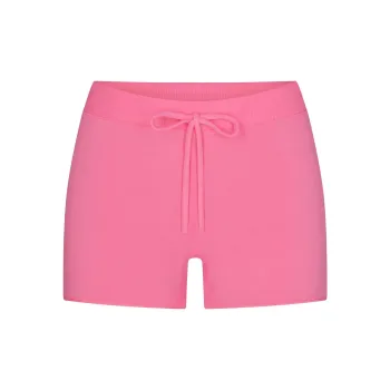 SKIMS COTTON JERSEY SHORT Boxer Shorts Women's Name SUGAR PINK/Candy Pink
