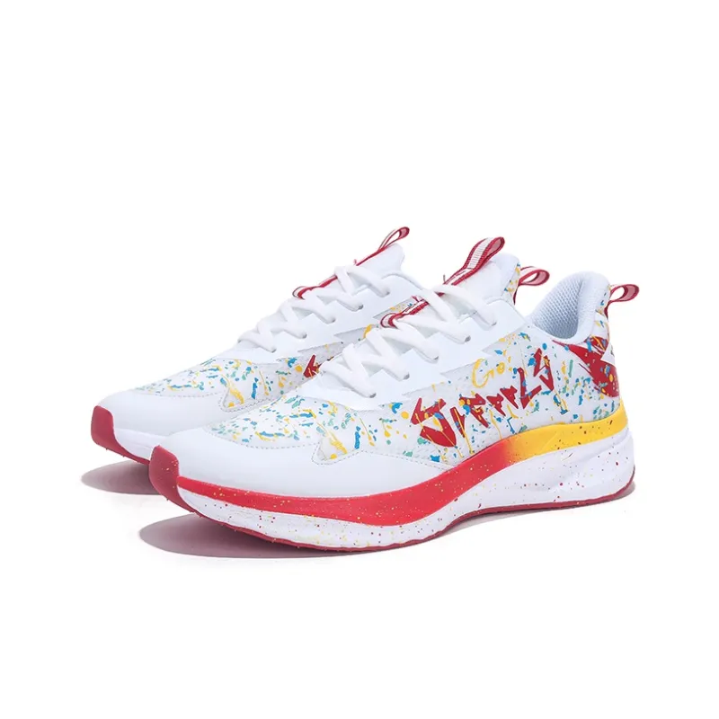 Jifffly Cushioning Anti Slip And Wear Resistant Height Increasing Low Top Running Shoes Unisex China Red-2
