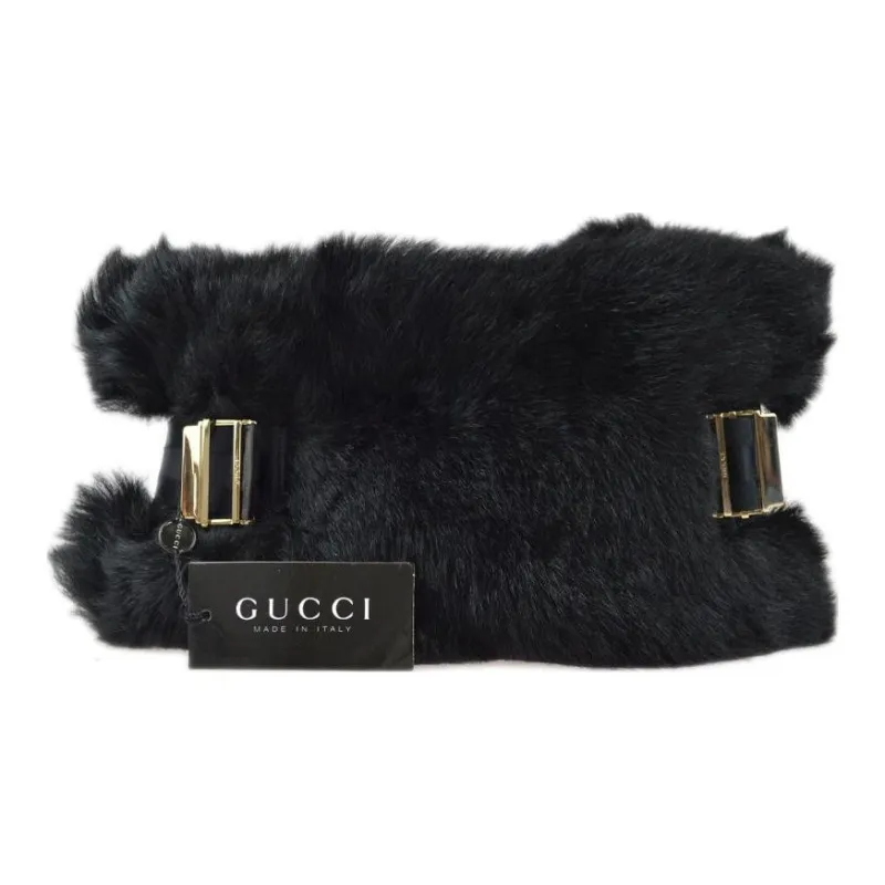 GUCCI 1990 2000s Buckled Shearling Stole-0