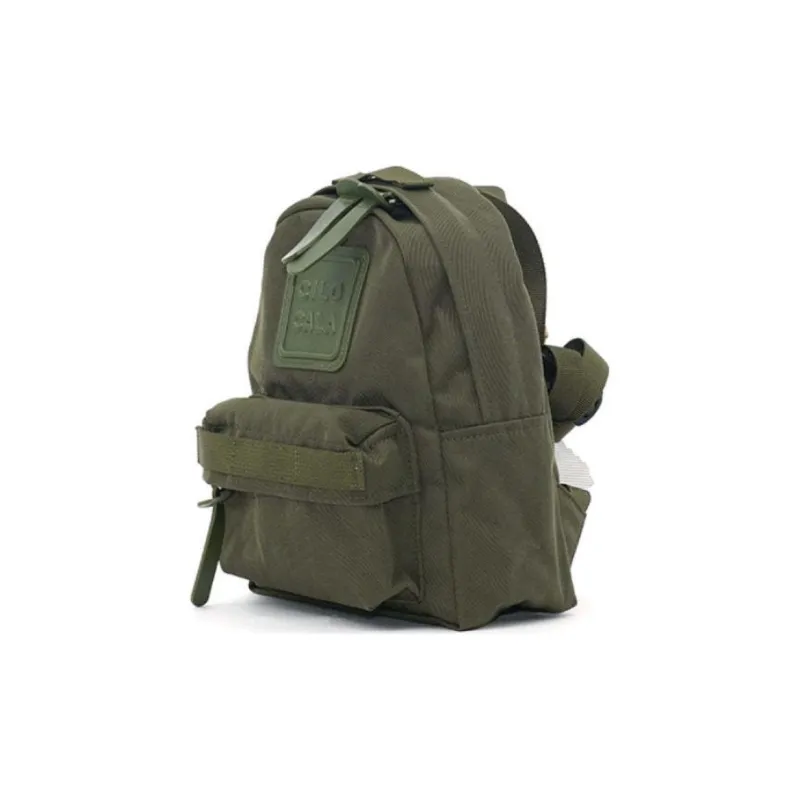 CILOCALA Nylon Backpack Extra Small Unisex Spinach Green-1