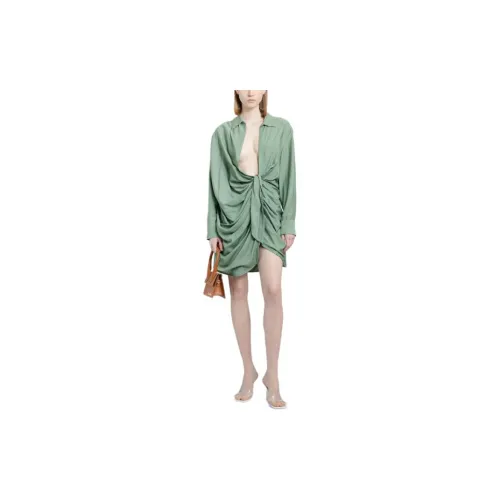 Jacquemus Long-Sleeved Dresses Women's Green