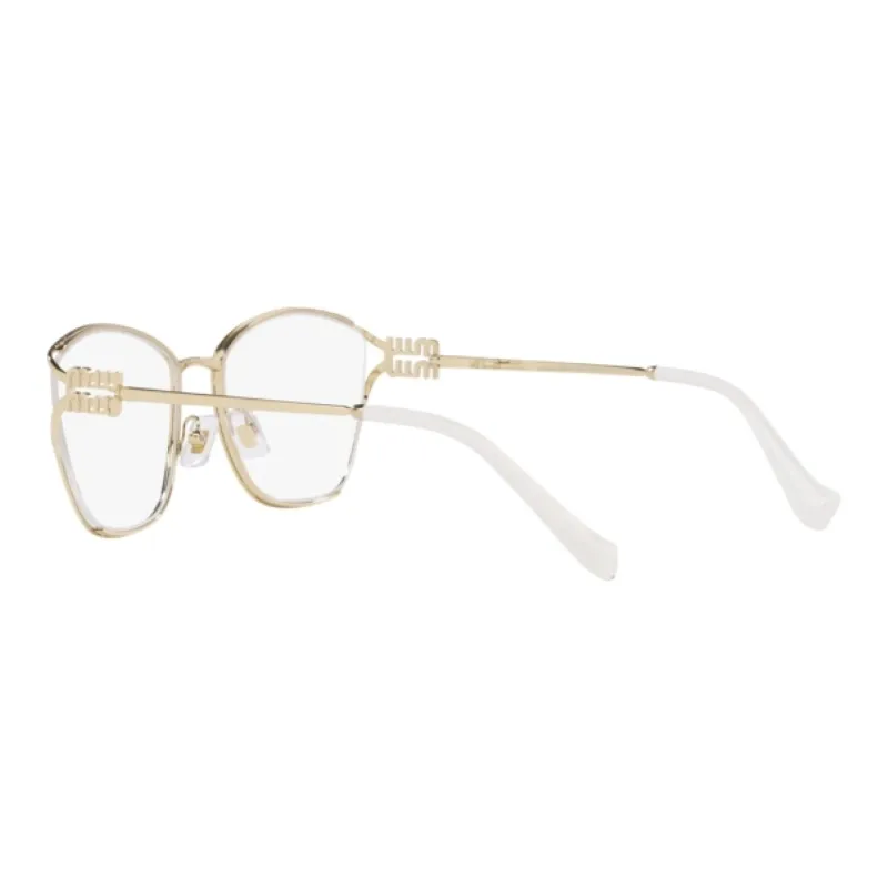 MIU MIU Metal Butterfly Eyeglass Frames Women's Gold-5