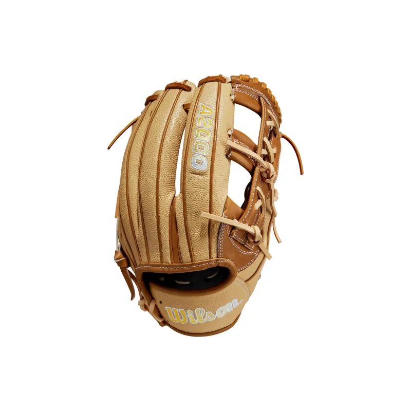 Wilson Baseball Gloves Hitting Gloves Top Grain Cow Leather Unisex Yellow-0