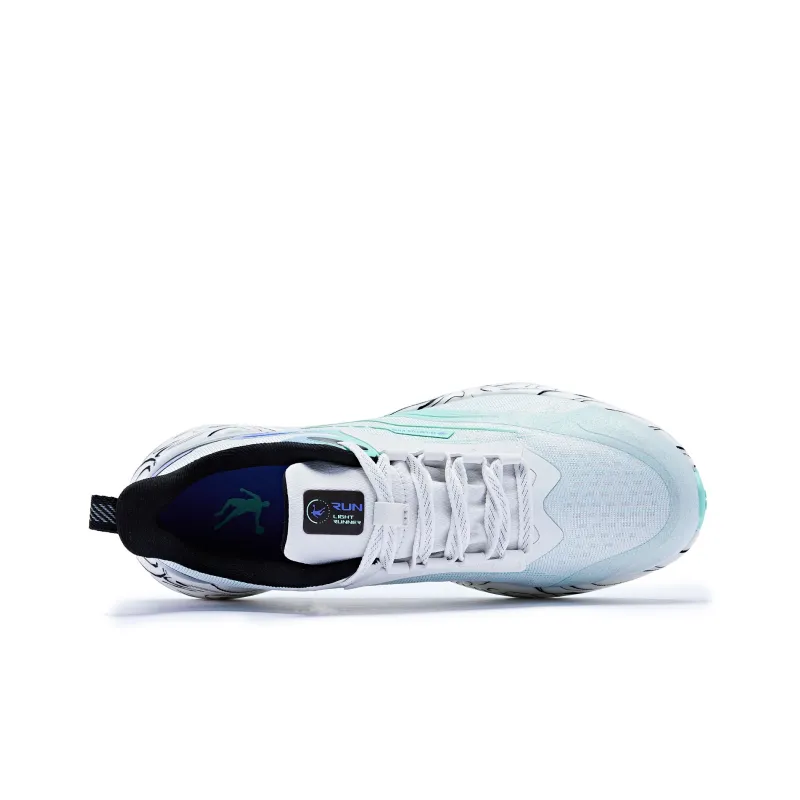 QIAODAN Swift 3.0 Cushioning Waterproof Low Top Running Shoes Men's White-3