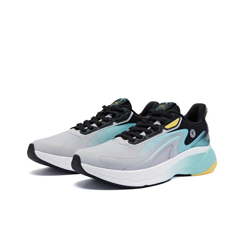 QIAODAN Streamer 4.0 Low Top Running Shoes Men's Gray Cyan-2