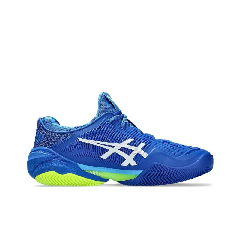Asics Court FF 3 Novak CLAY Anti Slip Wear Resistant Low Top Tennis Shoes Men's Blue-1