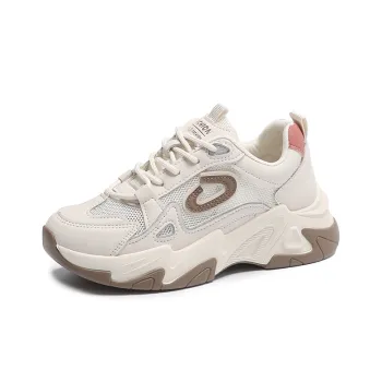 Bull Charm Durable Breathable Low-Top Chunky Sneakers Women's