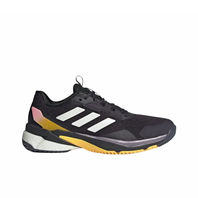 Adidas Crazyflight 5 Slip Resistant Low Top Training Shoes Men's Black White Yellow Pink-1