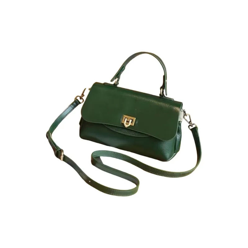 TTaG．baG Top Grain Cow Leather Shoulder Bags Handbags Women's-5