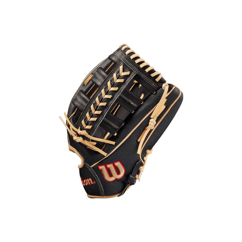 Wilson Baseball Gloves Hitting Gloves Top Grain Cow Leather Unisex Beige Yellow-2