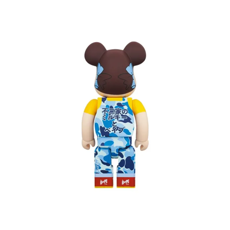 BE@RBRICK X Bape Peko chan Blue Camo-2