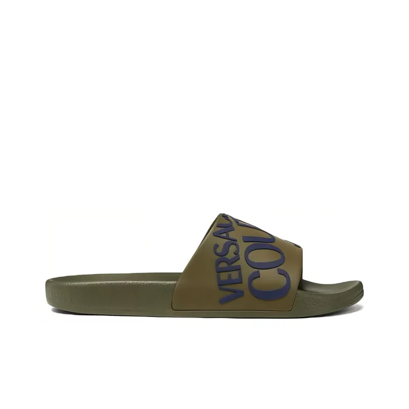 VERSACE JEANS COUTURE Slide Slippers Men's Khaki-1