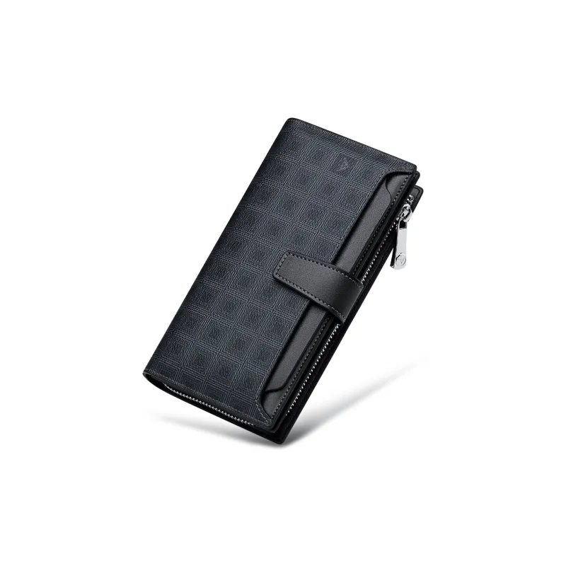 WilliamPOLO Clutches Black Grid Pattern-1