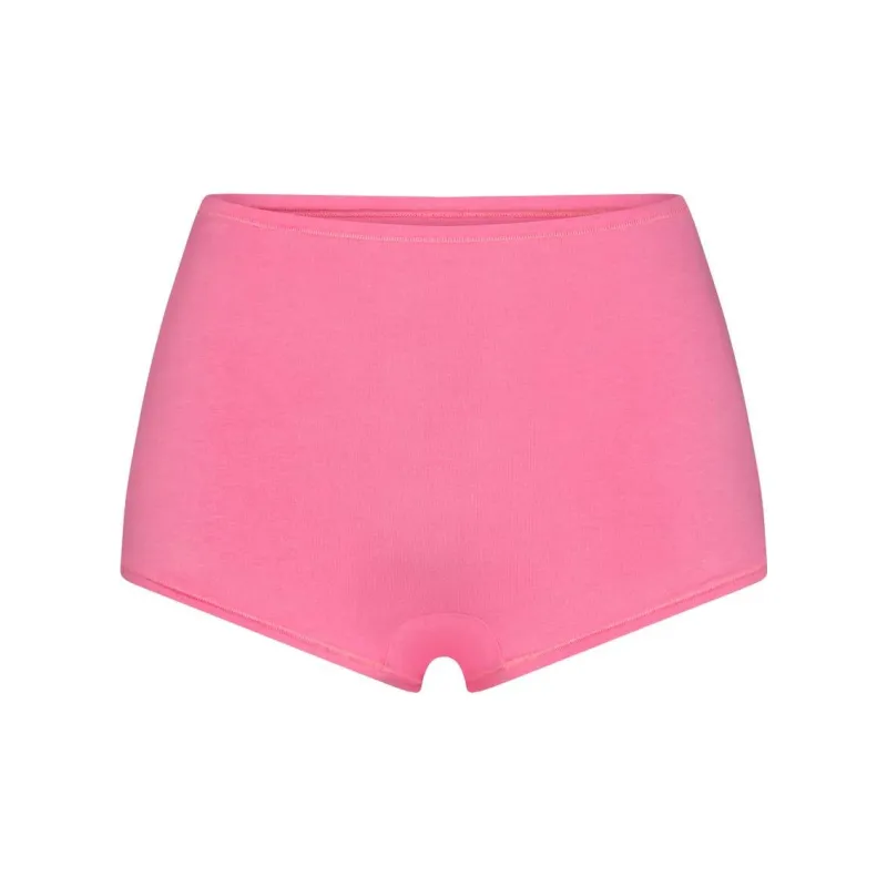 SKIMS COTTON JERSEY BOY SHORT Underpants Women's 1 Pack SUGAR PINK/Sugar Pink-0