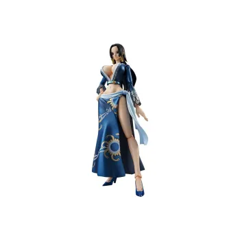 MegaHouse Boa Hancock One Piece Vah Empress Blue Dress Different Colored Scale Figures 18cm