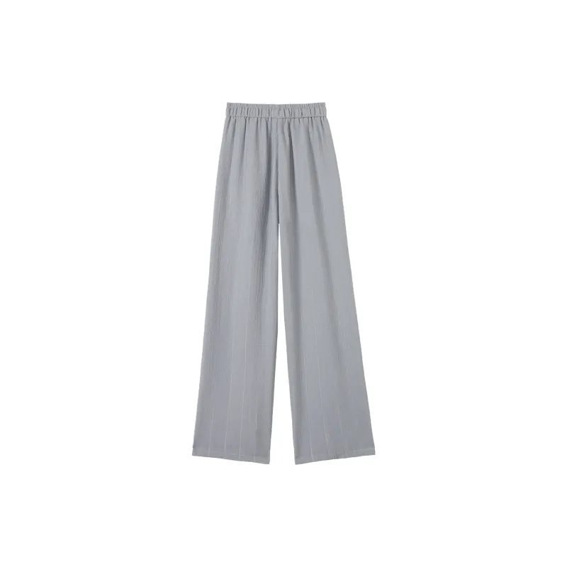 0571 Family Casual Pants Women's Light Gray Blue-1