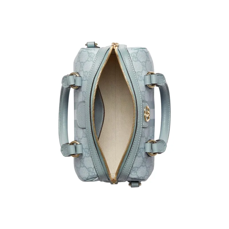 GUCCI Ophidia Canvas With Leather Canvas Bag, Shoulder Bag, Crossbody Bag, Handbag Mini Women's Gray Blue-5