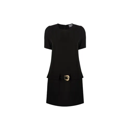 VERSACE JEANS COUTURE Short-Sleeved Dresses Women's Black