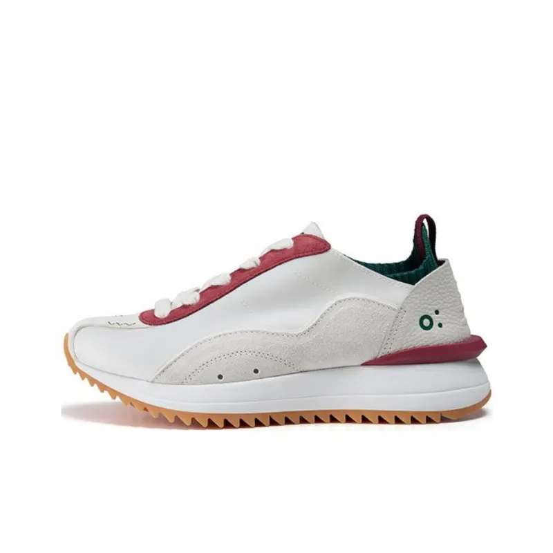 FAJO Ice Cream Silk Shoes Breathable Lightweight Casual Shoes Unisex Mismatched Red And Green-1