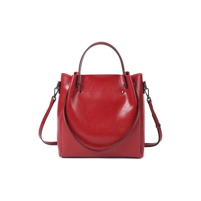 TTaG．baG Cow Leather Shoulder Bag Crossbody Bag Handbag Women's Black/Coffee/Brown/Blue/Red-8