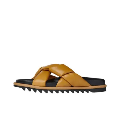 DRIES VAN NOTEN Slide Slippers Men Yellow/Black