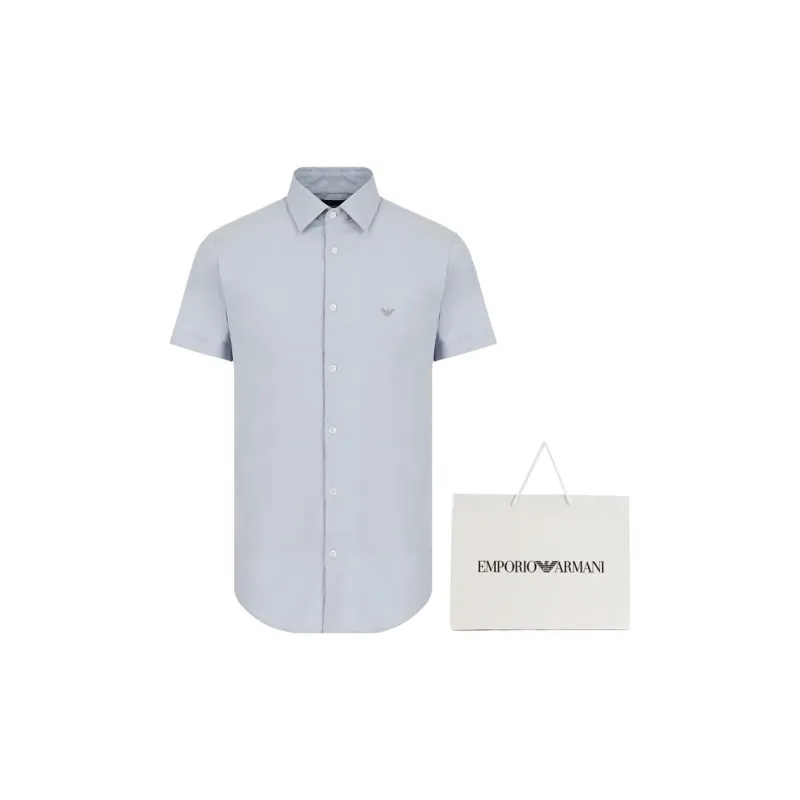 EMPORIO ARMANI Short sleeved Stretch Nylon blend Shirt-1