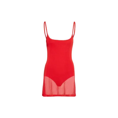 Jacquemus 2024 Autumn/Winter Collection Slip Dresses Women's Red