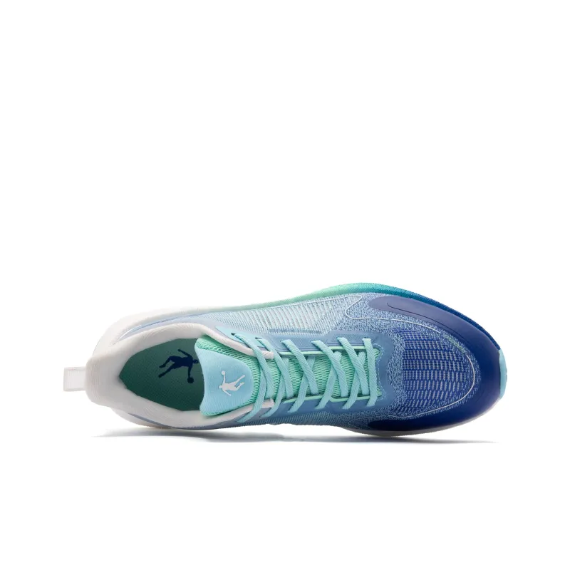 QIAODAN Flying Shadow 3.0 Anti Slip Wear Resistant Low Top Running Shoes Men's White Blue-3