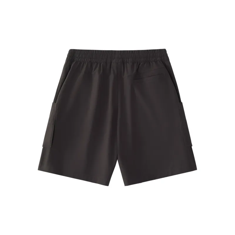 FILA FUSION Casual Shorts Men Dark Brown Gray-1
