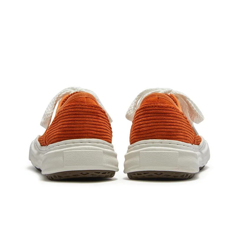 SENGUOGUO Anti Slip Wear Resistant Low Top Skateboard Shoes Unisex Orange-3
