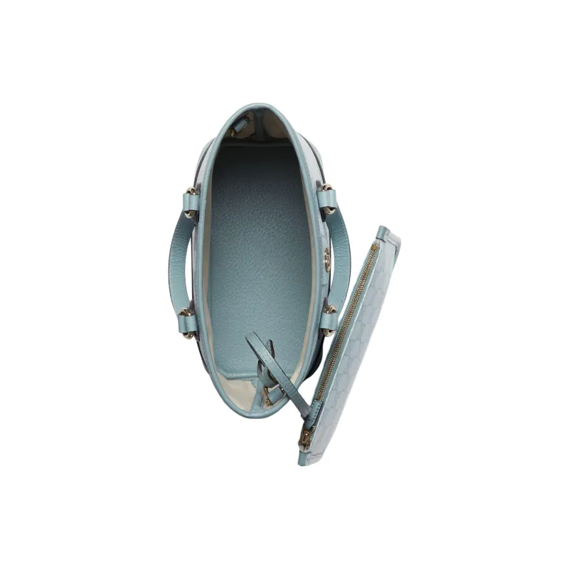 GUCCI Ophidia Supreme Canvas Canvas Bag Tote Bag Shopping Bag Shoulder Bag Crossbody Bag Handbag Mini Women's Gray Blue-7