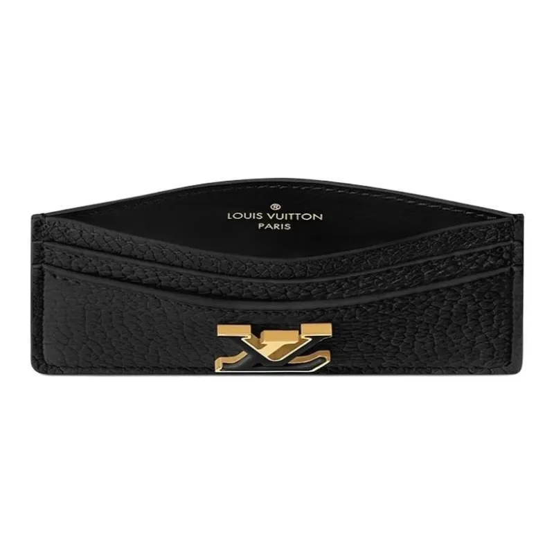 LOUIS VUITTON Capucines Leather Capsicum Card Holder Women's Black-2