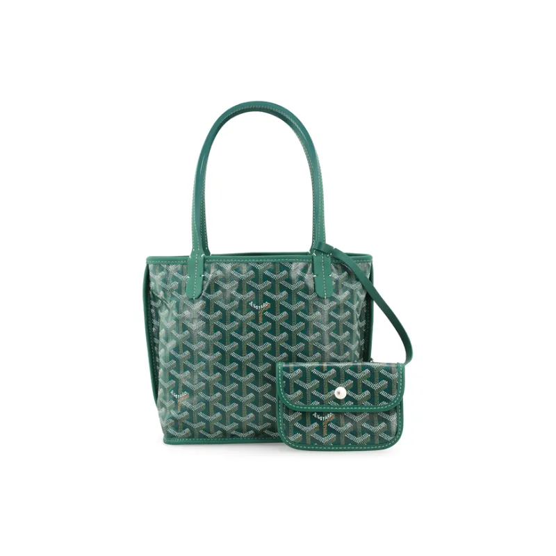 GOYARD Anjou Calfskin Tote Bag, Shopping Bag, Shoulder Bag, Handbag Mini Women's Green-1