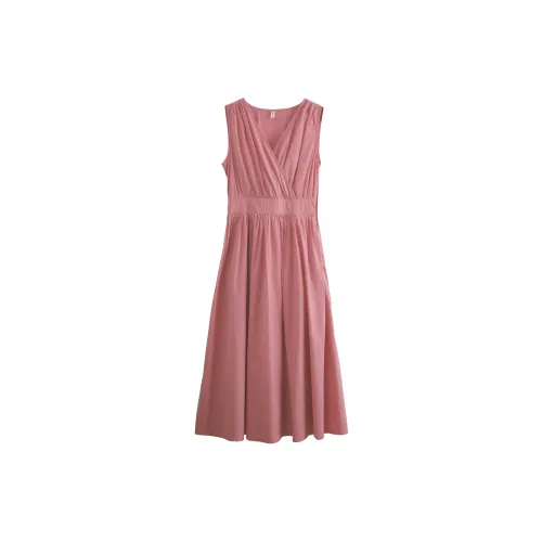 Olrain Sleeveless Dresses Women's Rose Pink