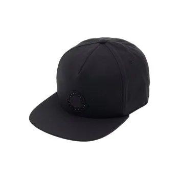 Moncler 100% Cotton Baseball Caps Men's Black