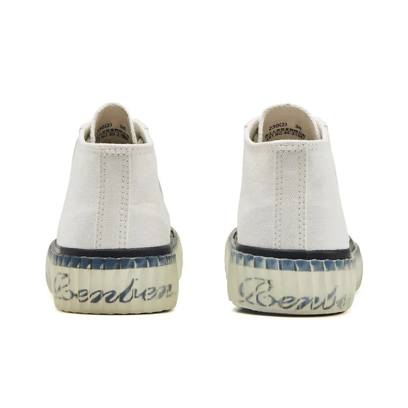 Humanism 1986 High Top Canvas Shoes Women's White-4