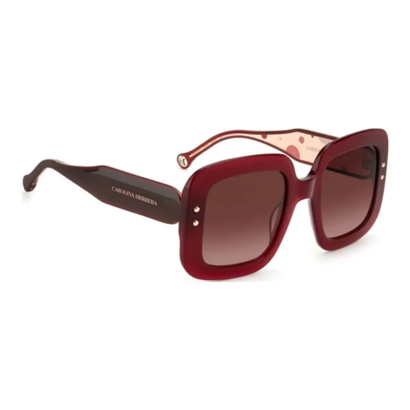 CarolinaHerrera Acetate Irregular Shape Sunglasses Women's Red-2